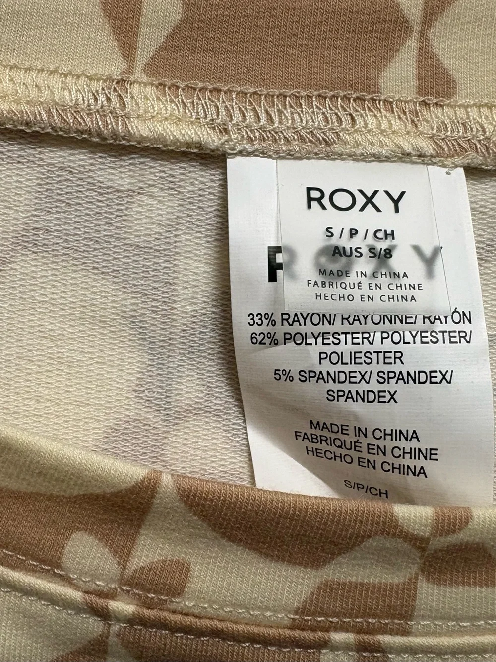 NWT Roxy Check Me Out 2-Piece Beach Cover Up Set